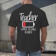 Teacher Summer Recharge Required Last Day School Women Men's Back Print T-Shirt, gift for family, gift for coworker Teacher Summer Recharge Required Last Day School Women Men's Back Print T-Shirt, gift for family, gift for coworker