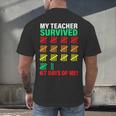 My Teacher Survived 67 Days Of Me School Kids Costume Men's Back Print T-Shirt, gift for family, gift for coworker