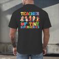 Teacher Of Tiny Superheroes Teach 100th Day Of School Men's Back Print T-Shirt, gift for family, gift for coworker Teacher Of Tiny Superheroes Teach 100th Day Of School Men's Back Print T-Shirt, gift for family, gift for coworker