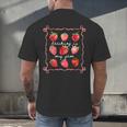 Teaching Is My Jam Strawberry Kinder Team Teacher Men's Back Print T-Shirt, gift for family, gift for coworker