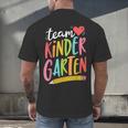 Team Kindergarten Teacher Student Back To School Men's Back Print T-Shirt, gift for family, gift for coworker