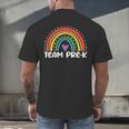 Team Pre-K Teacher Crew Squad Hello Back School Graduation Men's Back Print T-Shirt, gift for family, gift for coworker