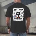Test Day Stressed Cat Teacher Student Kids Testing Day Men's Back Print T-Shirt, gift for family, gift for coworker Test Day Stressed Cat Teacher Student Kids Testing Day Men's Back Print T-Shirt, gift for family, gift for coworker