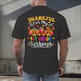 Thankful For My 1st Grade Turkeys Thanksgiving Teacher Fall Men's Back Print T-Shirt, gift for family, gift for coworker