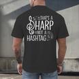That's a Sharp Not a Hashtag Music Teacher Musicians Men's Back Print T-Shirt, gift for family, gift for coworker That's a Sharp Not a Hashtag Music Teacher Musicians Men's Back Print T-Shirt, gift for family, gift for coworker