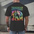 Tie Dye Teaching Social Studies Is My Jam Sunglasses Teacher Men's Back Print T-Shirt, gift for family, gift for coworker Tie Dye Teaching Social Studies Is My Jam Sunglasses Teacher Men's Back Print T-Shirt, gift for family, gift for coworker