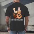 History Teacher Love Autumn Fall Gnome For Teachers For Men Women Men's Back Print T-Shirt, gift for family, gift for coworker