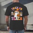 Trick Or Teach Cute Ghost Coffee Pumpkins Halloween Teacher Men's Back Print T-Shirt, gift for family, gift for coworker Trick Or Teach Cute Ghost Coffee Pumpkins Halloween Teacher Men's Back Print T-Shirt, gift for family, gift for coworker