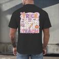 Trick Or Teach Retro Halloween Teacher Look Men's Back Print T-Shirt, gift for family, gift for coworker