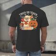 Trick Or Teach Retro Halloween Teacher Women Men Costume Men's Back Print T-Shirt, gift for family, gift for coworker
