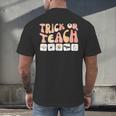Trick Or Teach With Symbols Special Education Teacher Spooky Men's Back Print T-Shirt, gift for family, gift for coworker Trick Or Teach With Symbols Special Education Teacher Spooky Men's Back Print T-Shirt, gift for family, gift for coworker