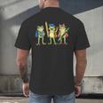 Trio Cute Frogs Welcome Back To School Teachers Girls Boys Men's Back Print T-Shirt, gift for family, gift for coworker