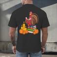 Turkey Reading Books Fall Thanksgiving Teacher Book Men's Back Print T-Shirt, gift for family, gift for coworker Turkey Reading Books Fall Thanksgiving Teacher Book Men's Back Print T-Shirt, gift for family, gift for coworker