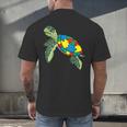 Turtle Puzzle Pieces For Autism Awareness Kids Women Teacher Men's Back Print T-Shirt, gift for family, gift for coworker Turtle Puzzle Pieces For Autism Awareness Kids Women Teacher Men's Back Print T-Shirt, gift for family, gift for coworker
