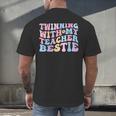 Twinning With My Teacher Bestie Teaching Partner Men's Back Print T-Shirt, gift for family, gift for coworker