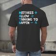 Vintage Math Teacher Saying Men's Back Print T-Shirt, gift for family, gift for coworker