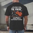 Violin Player Costume For Men Women Violin Teacher Violinist Men's Back Print T-Shirt, gift for family, gift for coworker