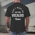Vocaloid Voice Vocal Music Teacher Singer Singing Men's Back Print T-Shirt, gift for family, gift for coworker