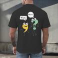 Wait What English Teacher Grammar Police Grammarian Men's Back Print T-Shirt, gift for family, gift for coworker