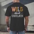Wild About Kindergarten Teacher Leopard Print Men's Back Print T-Shirt, gift for family, gift for coworker Wild About Kindergarten Teacher Leopard Print Men's Back Print T-Shirt, gift for family, gift for coworker