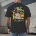Wild About Teaching Safari Jungle School Teacher Men's Back Print T-Shirt, gift for family, gift for coworker Wild About Teaching Safari Jungle School Teacher Men's Back Print T-Shirt, gift for family, gift for coworker