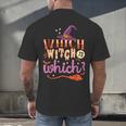 Which Witch Is Which Halloween English Teacher Men's Back Print T-Shirt, gift for family, gift for coworker Which Witch Is Which Halloween English Teacher Men's Back Print T-Shirt, gift for family, gift for coworker