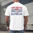 2nd Grade Batter Up Back To School Baseball Teacher Kids Men's Back Print T-Shirt, gift for family, gift for coworker