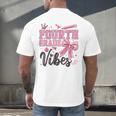 4th Fourth Grade Vibes Back To School Coquette Teacher Girl Men's Back Print T-Shirt, gift for family, gift for coworker 4th Fourth Grade Vibes Back To School Coquette Teacher Girl Men's Back Print T-Shirt, gift for family, gift for coworker