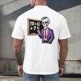 67 Math Teacher Meme Brainrot Six Seven Halloween Equation Men's Back Print T-Shirt, gift for family, gift for coworker