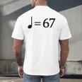 67 Music Meme Slang Musician Kids Music Teacher Men's Back Print T-Shirt, gift for family, gift for coworker 67 Music Meme Slang Musician Kids Music Teacher Men's Back Print T-Shirt, gift for family, gift for coworker