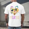 Abstract Cat Art Picatsso Shirt For Art Teachers Men's Back Print T-Shirt, gift for family, gift for coworker Abstract Cat Art Picatsso Shirt For Art Teachers Men's Back Print T-Shirt, gift for family, gift for coworker