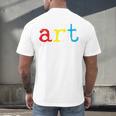 Art Teacher Artists Men's Back Print T-Shirt, gift for family, gift for coworker Art Teacher Artists Men's Back Print T-Shirt, gift for family, gift for coworker