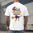 This Is My Awesome Teacher Costume Halloween Witch Men's Back Print T-Shirt, gift for family, gift for coworker