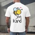 Bee Kind Bumble Bee Anti Bullying Teacher Kindness Matters Men's Back Print T-Shirt, gift for family, gift for coworker Bee Kind Bumble Bee Anti Bullying Teacher Kindness Matters Men's Back Print T-Shirt, gift for family, gift for coworker