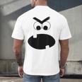 Carrot Teacher Matching Halloween Costume Men's Back Print T-Shirt, gift for family, gift for coworker