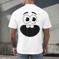 Creepy Carrots Face Teacher Halloween Costume Matching Men's Back Print T-Shirt, gift for family, gift for coworker Creepy Carrots Face Teacher Halloween Costume Matching Men's Back Print T-Shirt, gift for family, gift for coworker