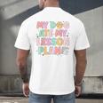 My Dog Ate My Lesson Plan Kindergarten Teacher Dog Lover For Men Women Men's Back Print T-Shirt, gift for family, gift for coworker