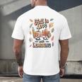 Fall In Love With Learning Teacher Autumn School Men's Back Print T-Shirt, gift for family, gift for coworker