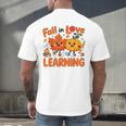 Fall In Love With Learning Thanksgiving Teacher Student Kids Men's Back Print T-Shirt, gift for family, gift for coworker Fall In Love With Learning Thanksgiving Teacher Student Kids Men's Back Print T-Shirt, gift for family, gift for coworker