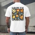 Growth Not Perfection Abstract Florals SPED Teacher Men's Back Print T-Shirt, gift for family, gift for coworker
