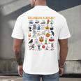 Halloween Alphabet ABCs Learning Kindergarten Teacher Men's Back Print T-Shirt, gift for family, gift for coworker Halloween Alphabet ABCs Learning Kindergarten Teacher Men's Back Print T-Shirt, gift for family, gift for coworker