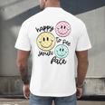 Happy To See Your Face Smile Face Teacher Back To School Men's Back Print T-Shirt, gift for family, gift for coworker Happy To See Your Face Smile Face Teacher Back To School Men's Back Print T-Shirt, gift for family, gift for coworker