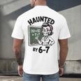Haunted 67 Skeleton Math Teacher Halloween Costume Math Pun Men's Back Print T-Shirt, gift for family, gift for coworker Haunted 67 Skeleton Math Teacher Halloween Costume Math Pun Men's Back Print T-Shirt, gift for family, gift for coworker