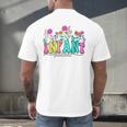 Infant Teacher Floral First Day Back To School Teaching Men's Back Print T-Shirt, gift for family, gift for coworker