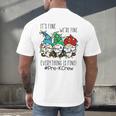 It's Fine We'Re Fine Gnome Pre-K Teacher Christmas Light For Men Women Men's Back Print T-Shirt, gift for family, gift for coworker It's Fine We'Re Fine Gnome Pre-K Teacher Christmas Light For Men Women Men's Back Print T-Shirt, gift for family, gift for coworker