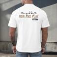 It's a Good Day To Run And Play Leopard PE Teacher Life Men's Back Print T-Shirt, gift for family, gift for coworker It's a Good Day To Run And Play Leopard PE Teacher Life Men's Back Print T-Shirt, gift for family, gift for coworker