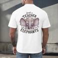 Just a Teacher Who Loves Elephants Elephant Lover Educator Men's Back Print T-Shirt, gift for family, gift for coworker Just a Teacher Who Loves Elephants Elephant Lover Educator Men's Back Print T-Shirt, gift for family, gift for coworker