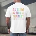 Kids AUTISM IS NOT A TRAGEDY IGNORANCE IS Proud Teacher Crew Men's Back Print T-Shirt, gift for family, gift for coworker