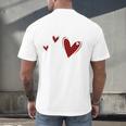 Kindergarten Has My Heart Buffalo Print Teacher Valentine Men's Back Print T-Shirt, gift for family, gift for coworker Kindergarten Has My Heart Buffalo Print Teacher Valentine Men's Back Print T-Shirt, gift for family, gift for coworker