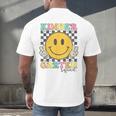 Kindergarten Squad Smile Face Teachers Kids Back To School Men's Back Print T-Shirt, gift for family, gift for coworker